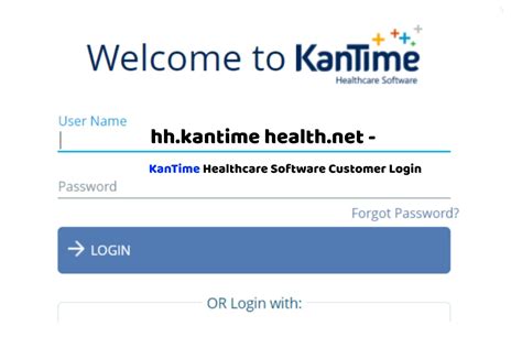kantime health net login